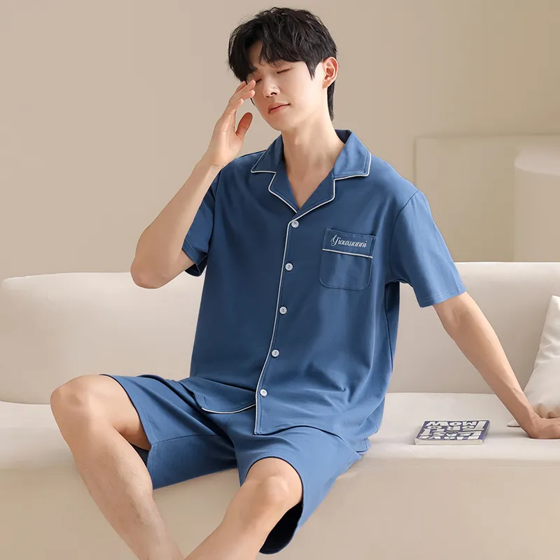 GOSO Pajama Set Men's Royal Blue-3