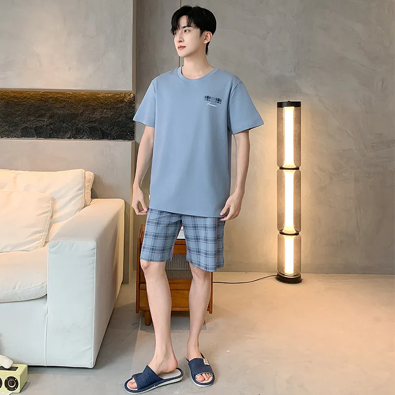 GOSO Pajama Set Men's Steel Blue-2