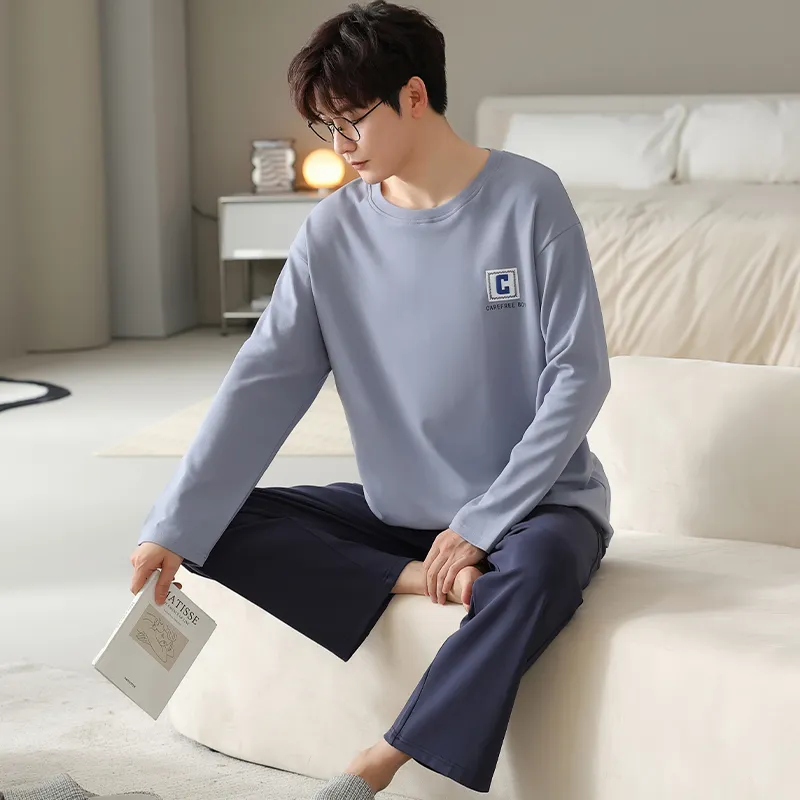 GOSO Pajama Set Men's Steel Blue-4
