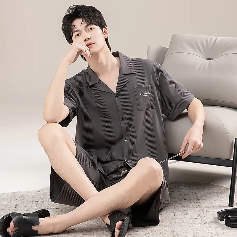GOSO Pajama Set Men's Dark Gray-5