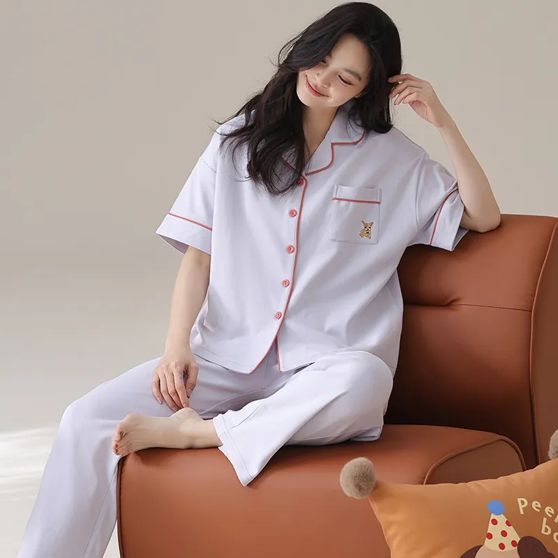 GOSO Pajama Set Women's Light Lavender-5