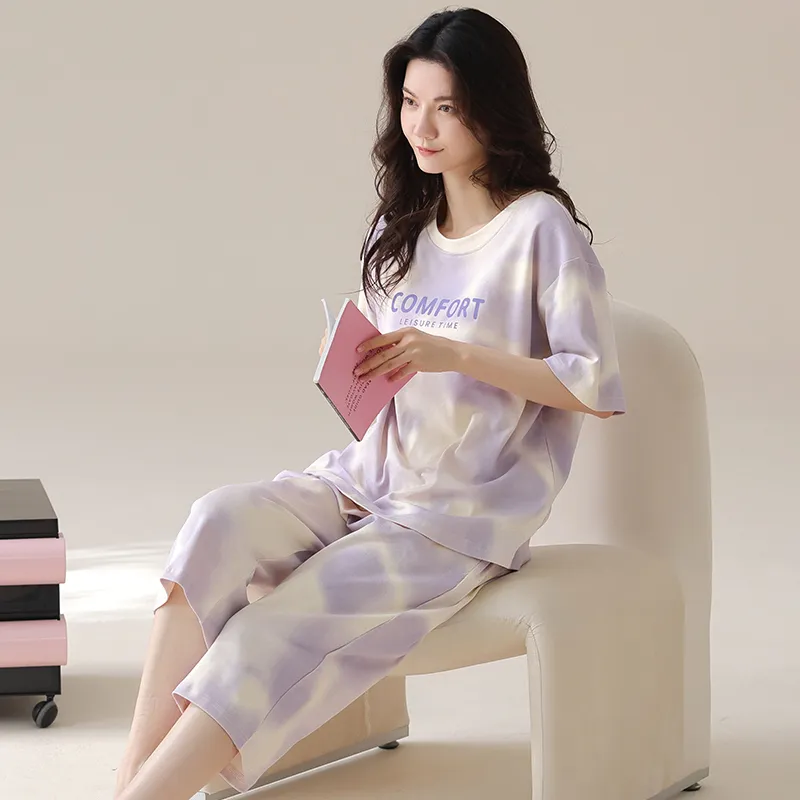 GOSO Pajama Set Women's Light Lavender-4