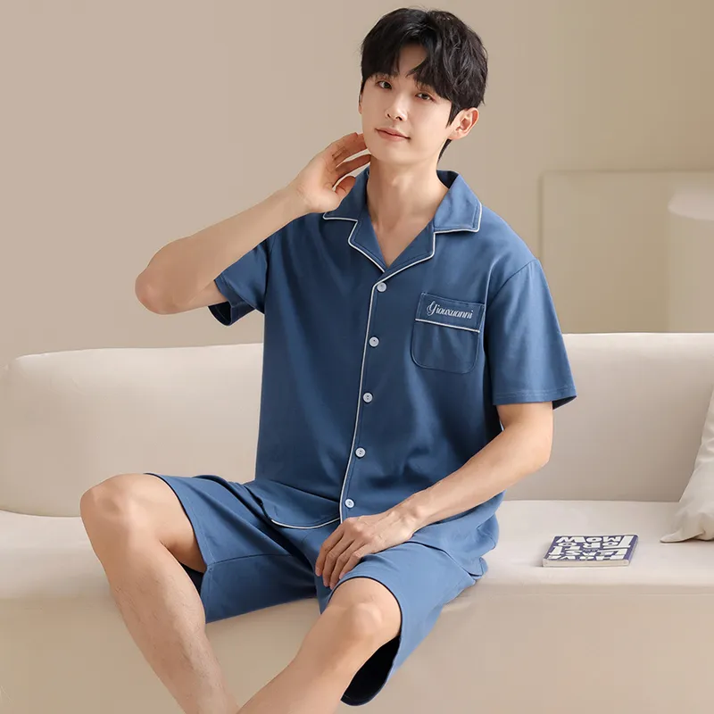 GOSO Pajama Set Men's Royal Blue-4