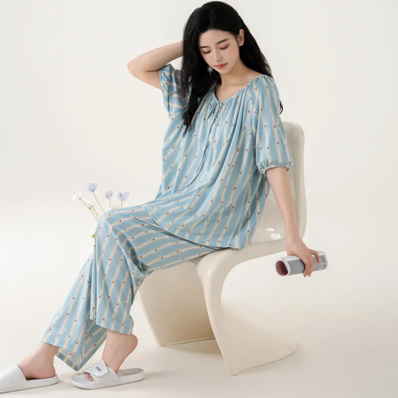 GOSO Pajama Set Women's Sky Blue-6