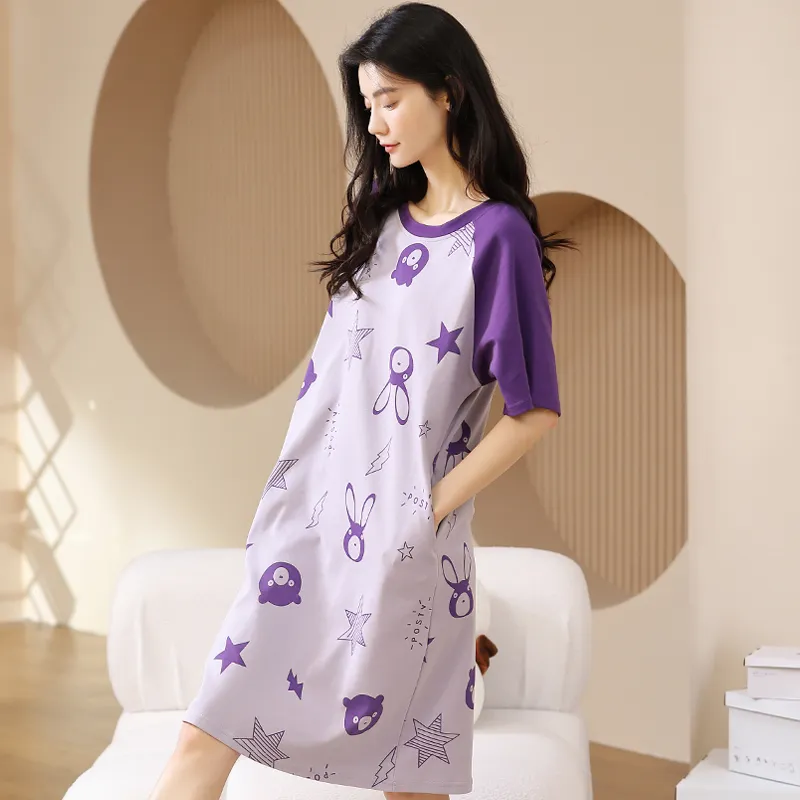 GOSO Nightgown Women's Dark Violet-6