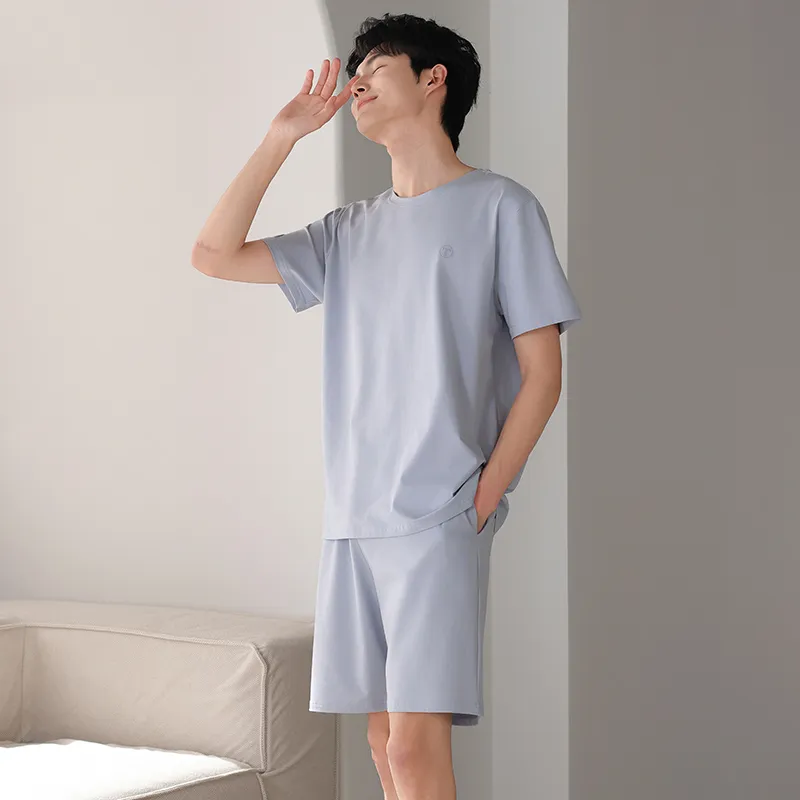 GOSO Pajama Set Men's Steel Blue-2