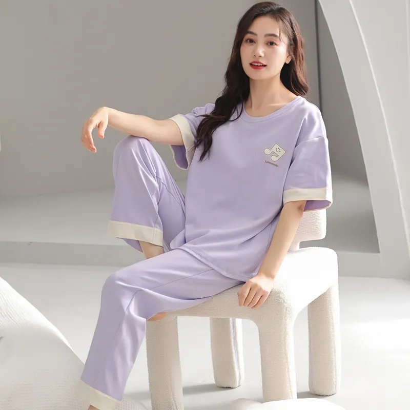 GOSO Pajama Set Women's Light Lavender-1