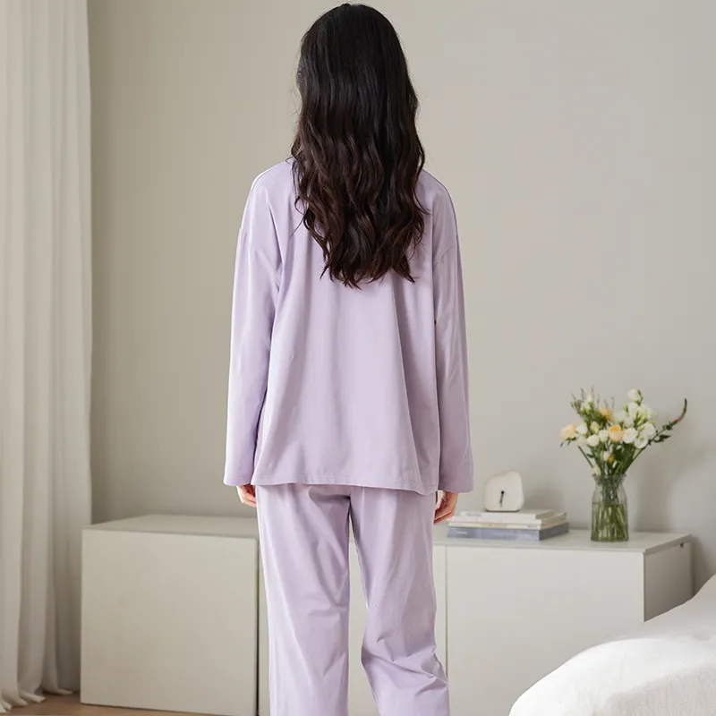 GOSO Pajama Set Women's Light Lavender-7