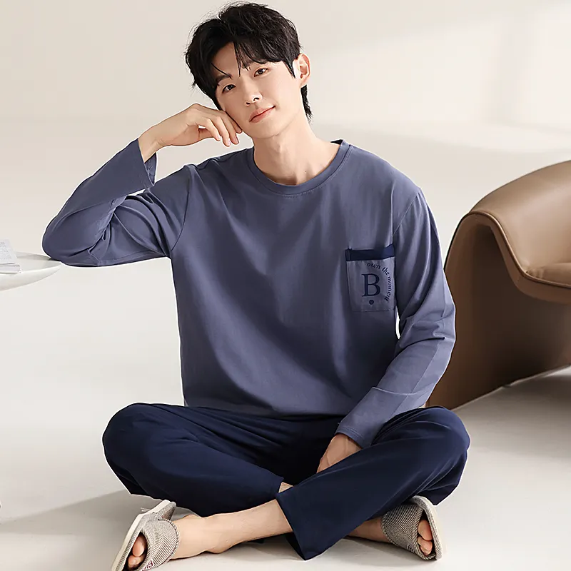 GOSO Pajama Set Men's Royal Blue-5