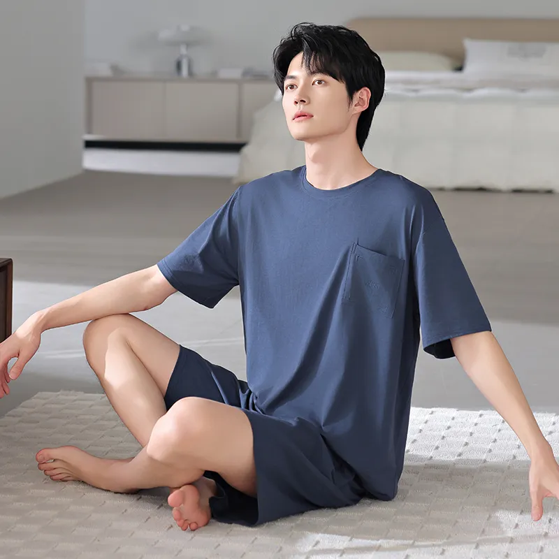 GOSO Pajama Set Men's Royal Blue-5