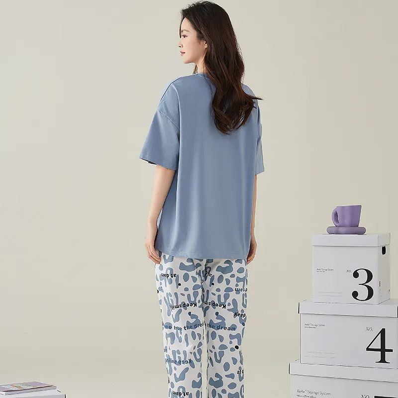 GOSO Pajama Set Women's Sky Blue-7