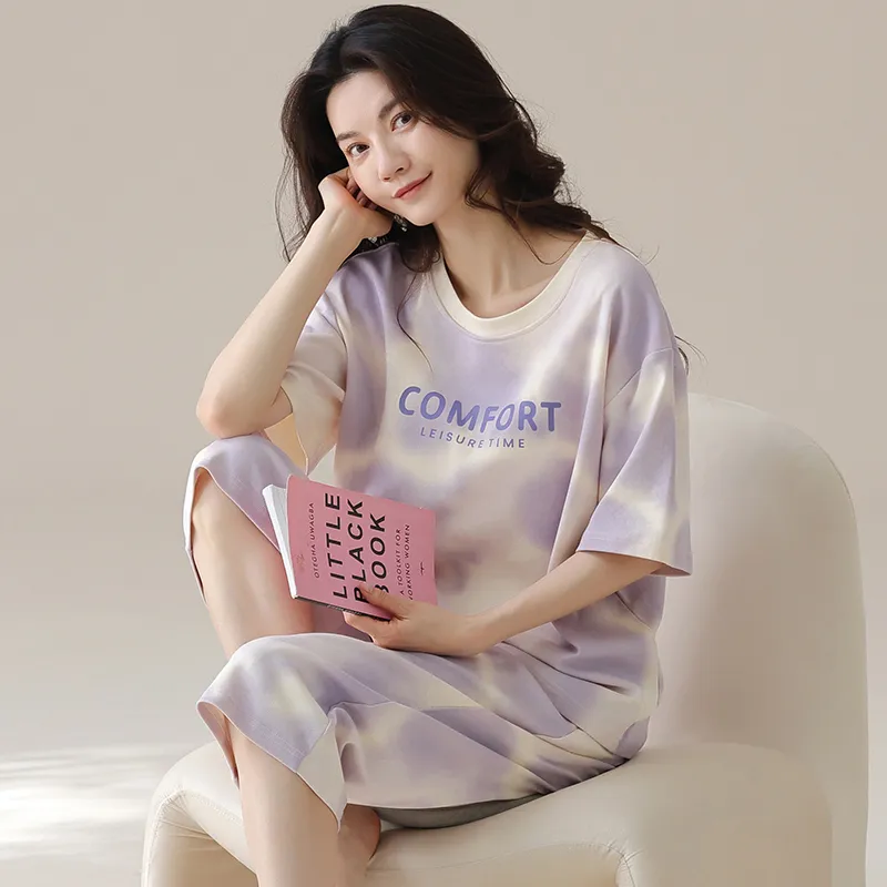 GOSO Pajama Set Women's Light Lavender-7