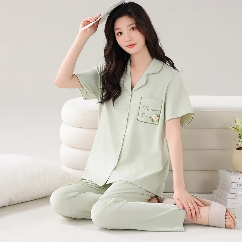 GOSO Pajama Set Women's Turquoise-5