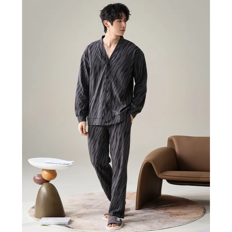 GOSO Pajama Set Men's Dark Gray-1