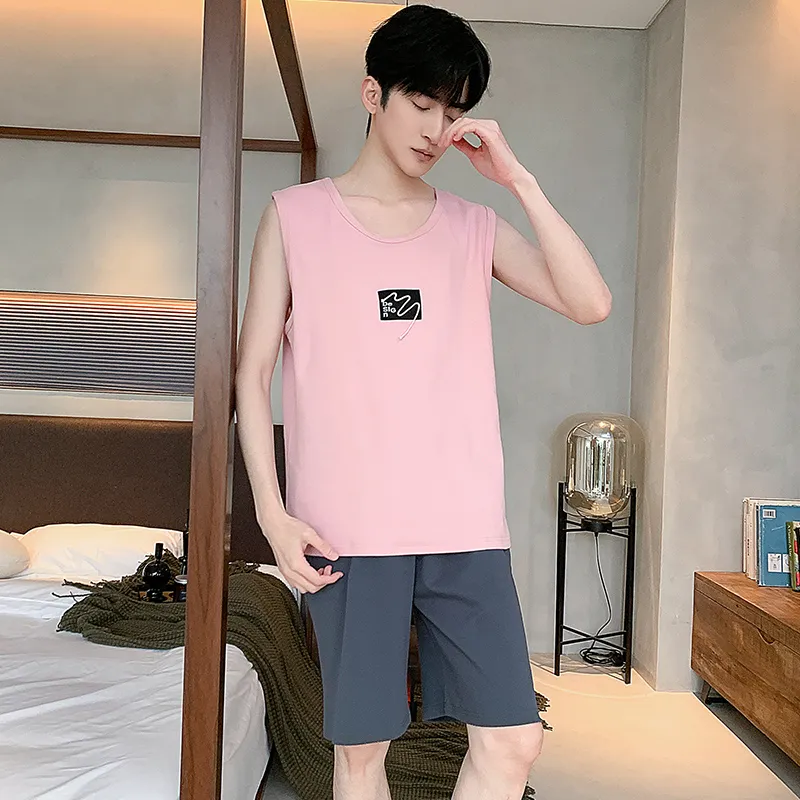 GOSO Pajama Set Men's Light Pink-6