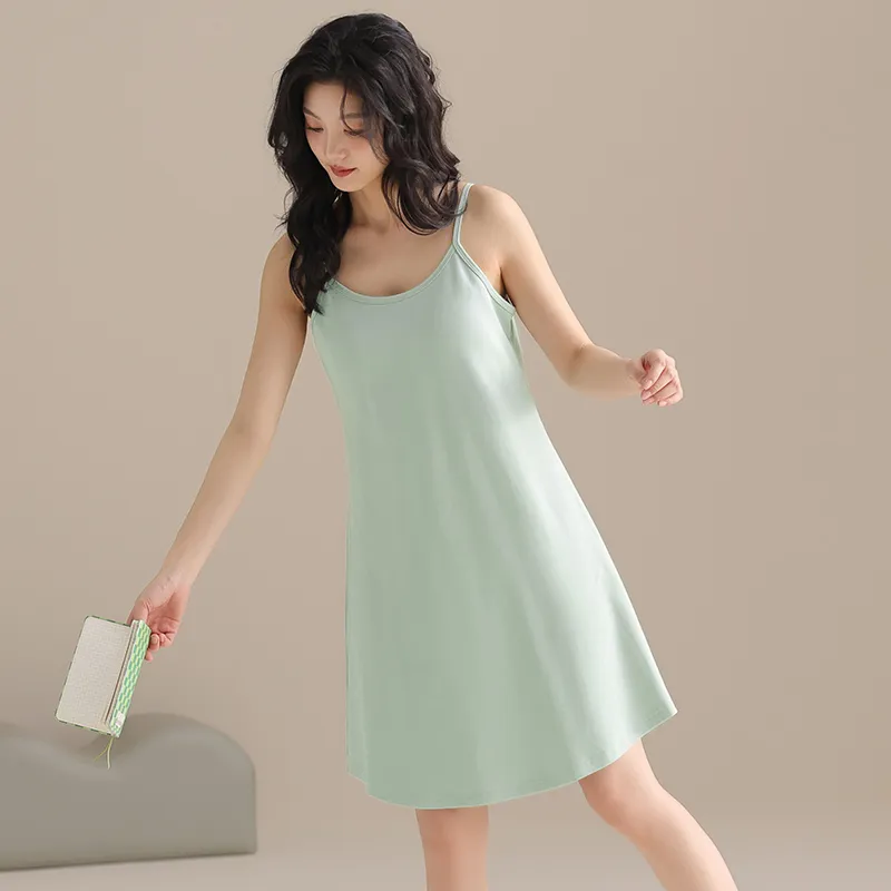 GOSO Nightgown Women's Blue Green-2