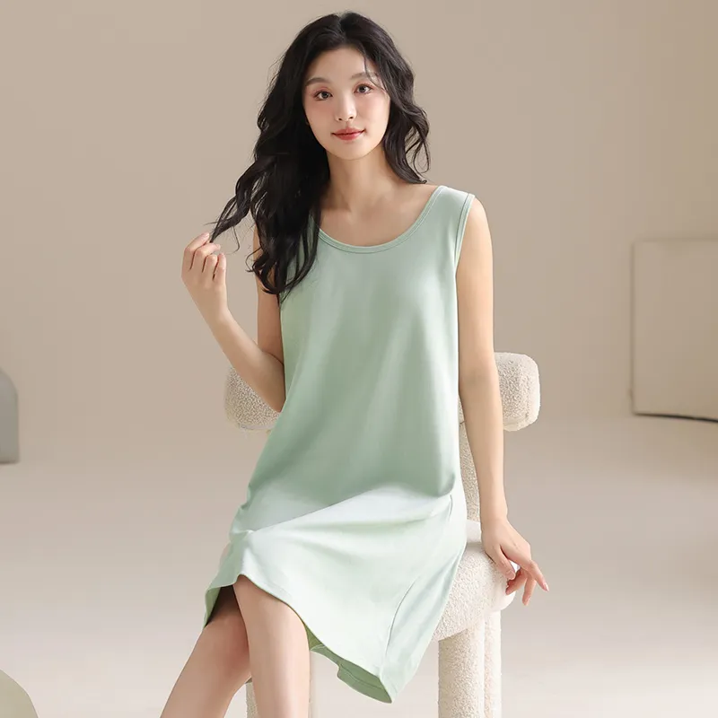 GOSO Nightgown Women's Blue Green-4