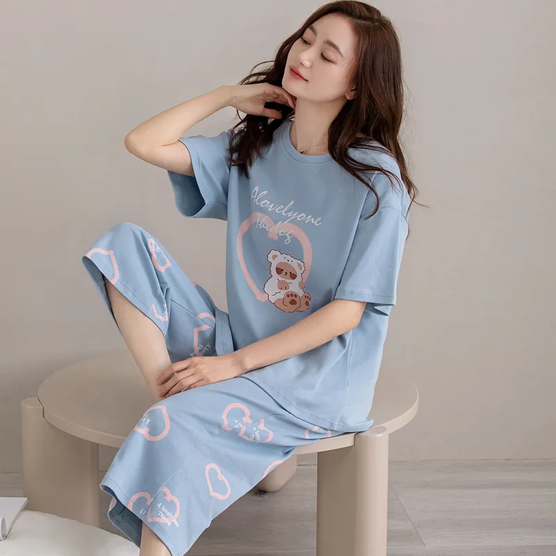 GOSO Pajama Set Women's Sky Blue-5