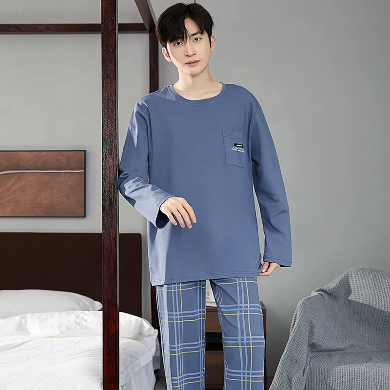 GOSO Pajama Set Men's Royal Blue-6