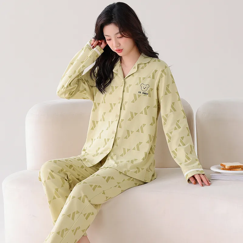 GOSO Pajama Set Women's Light Matcha-4