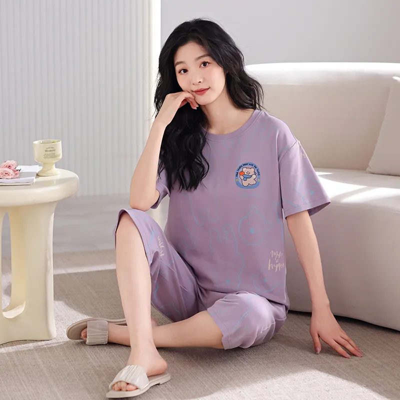 GOSO Pajama Set Women's Dark Purple-7