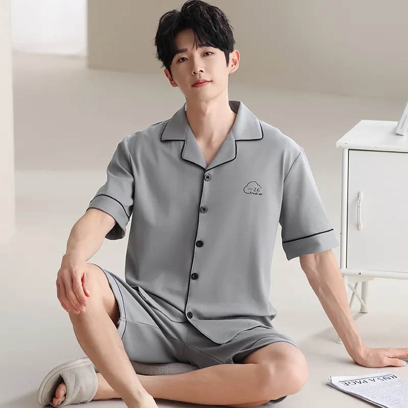 GOSO Pajama Set Men's Light Gray-1