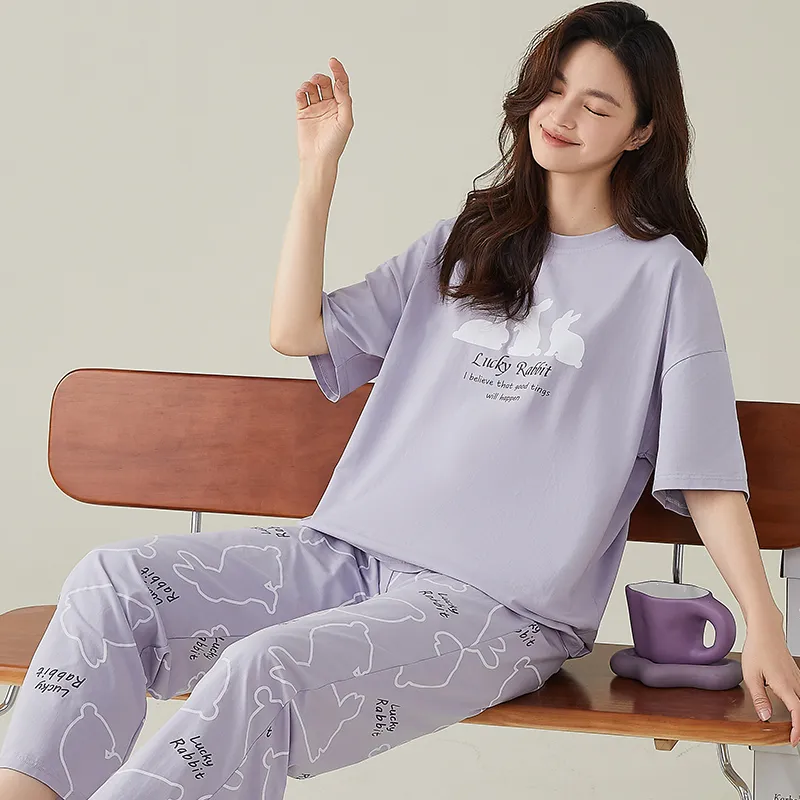 GOSO Pajama Set Women's Light Lavender-5