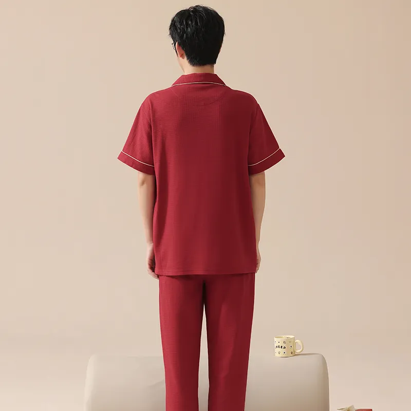 GOSO Pajama Set Men's Red Shades-1