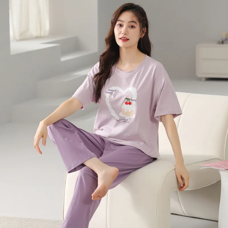 GOSO Pajama Set Women's Light Lavender-1