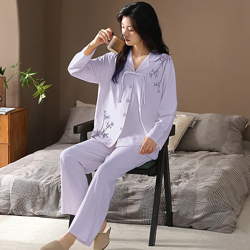 GOSO Pajama Set Women's Light Lavender-1
