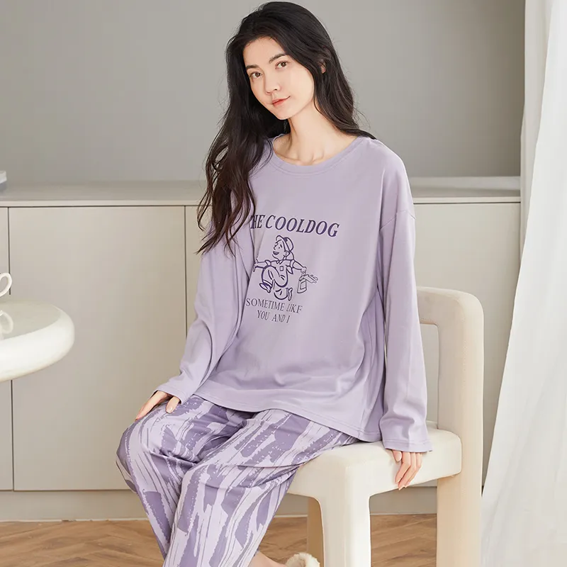 GOSO Pajama Set Women's Light Lavender-4