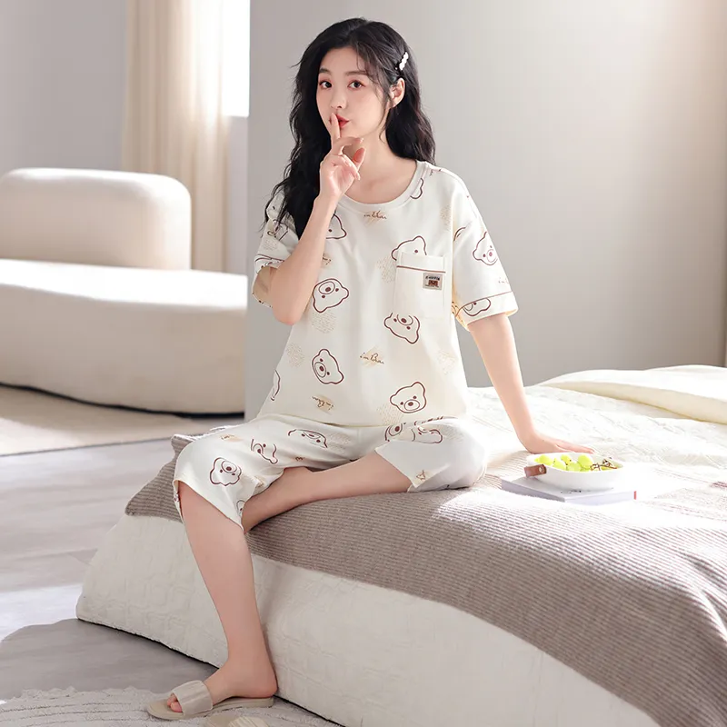 GOSO Pajama Set Women's Apricot-4