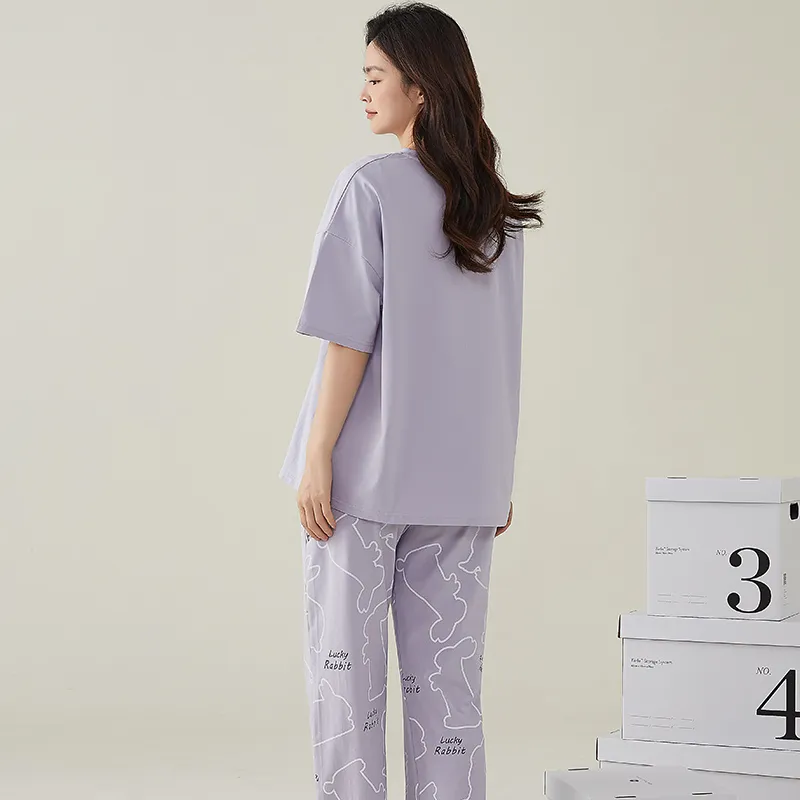 GOSO Pajama Set Women's Light Lavender-7