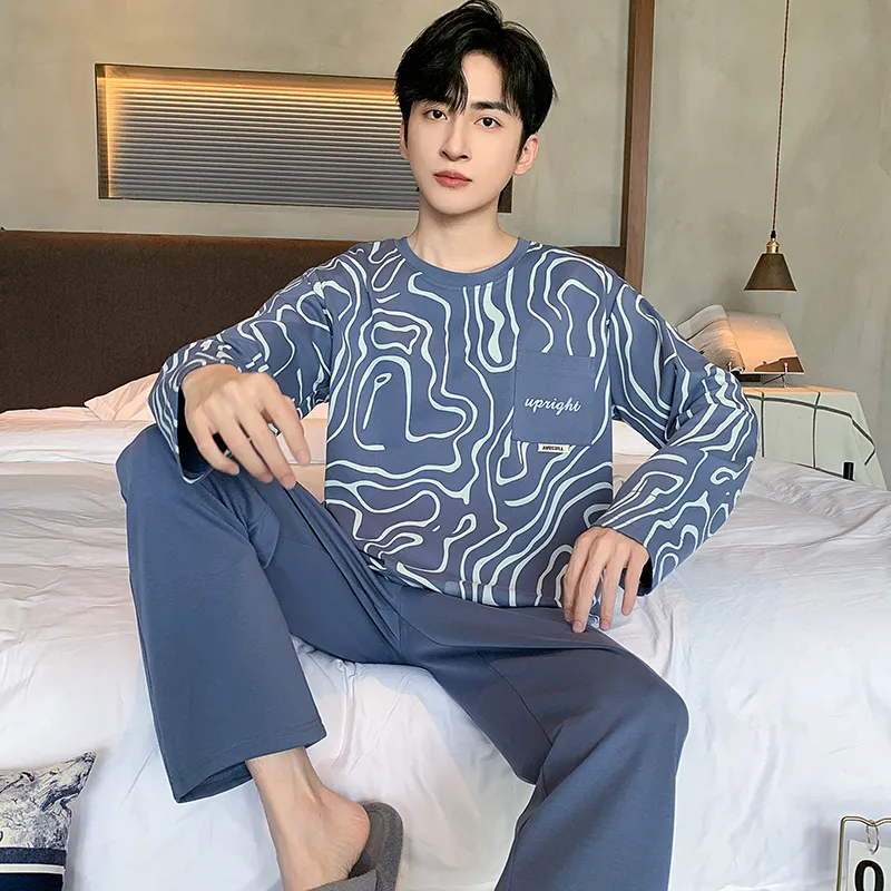 GOSO Pajama Set Men's Royal Blue-3