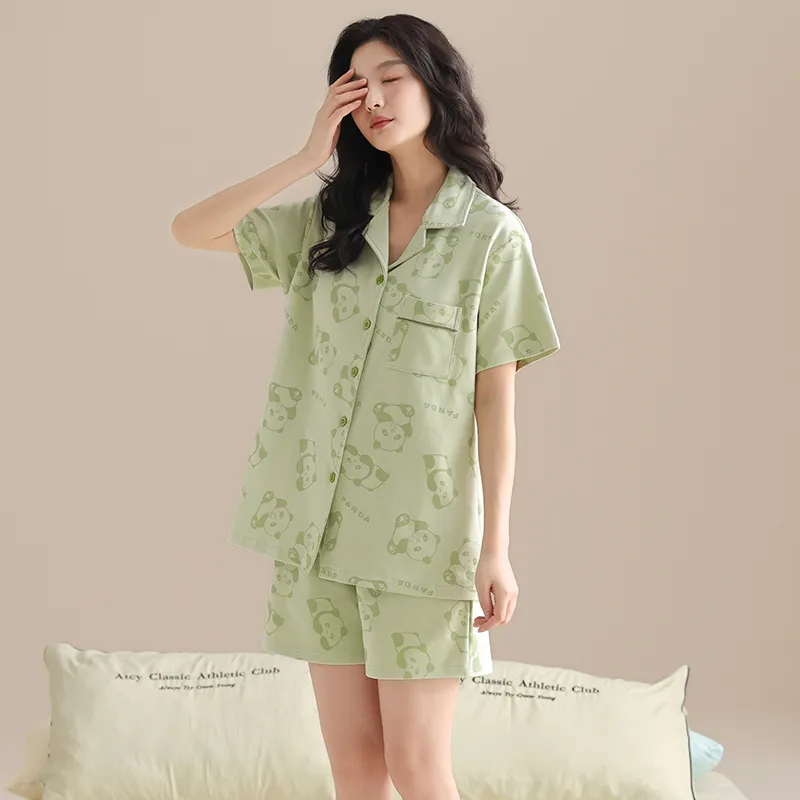 GOSO Pajama Set Women's Grass Green-1