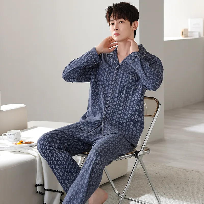 GOSO Pajama Set Men's Royal Blue-7