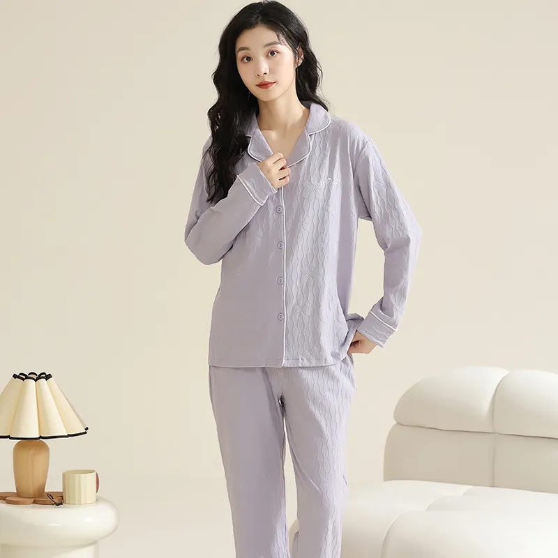 GOSO Pajama Set Women's Light Lavender-5