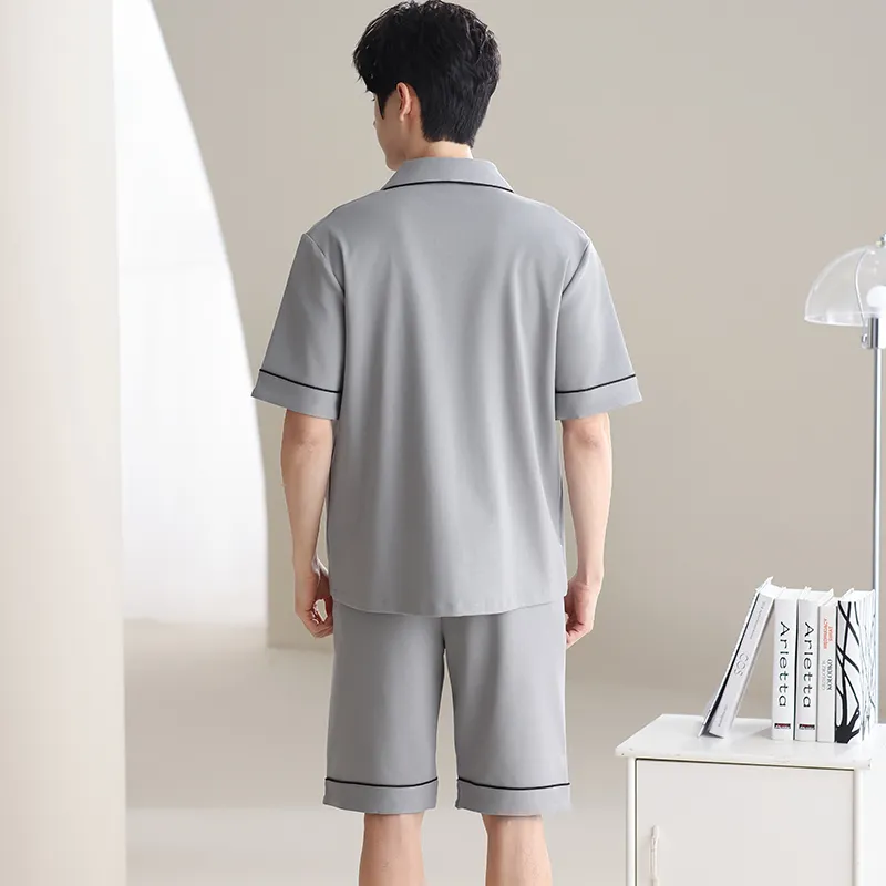 GOSO Pajama Set Men's Light Gray-5