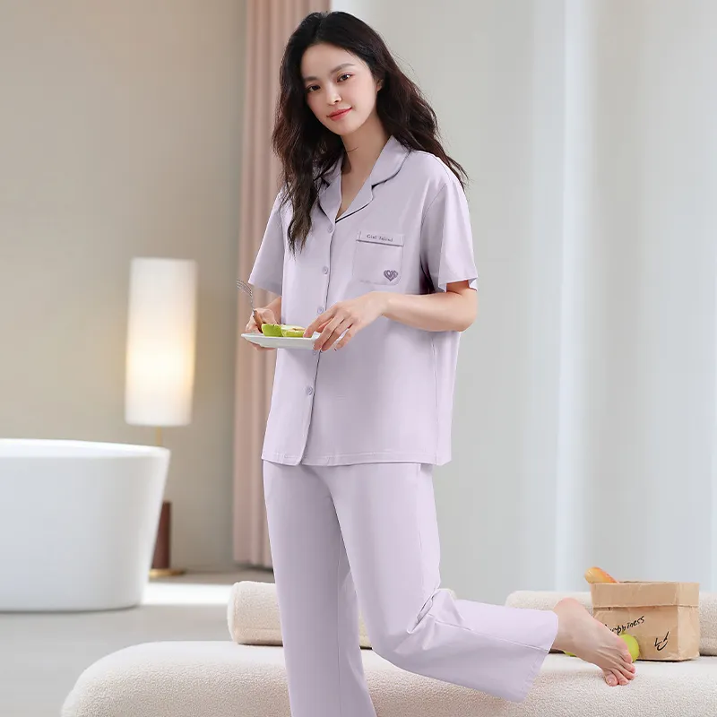 GOSO Pajama Set Women's Light Lavender-3