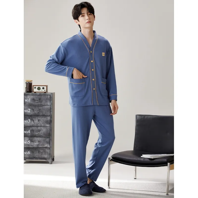 GOSO Pajama Set Men's Royal Blue-2