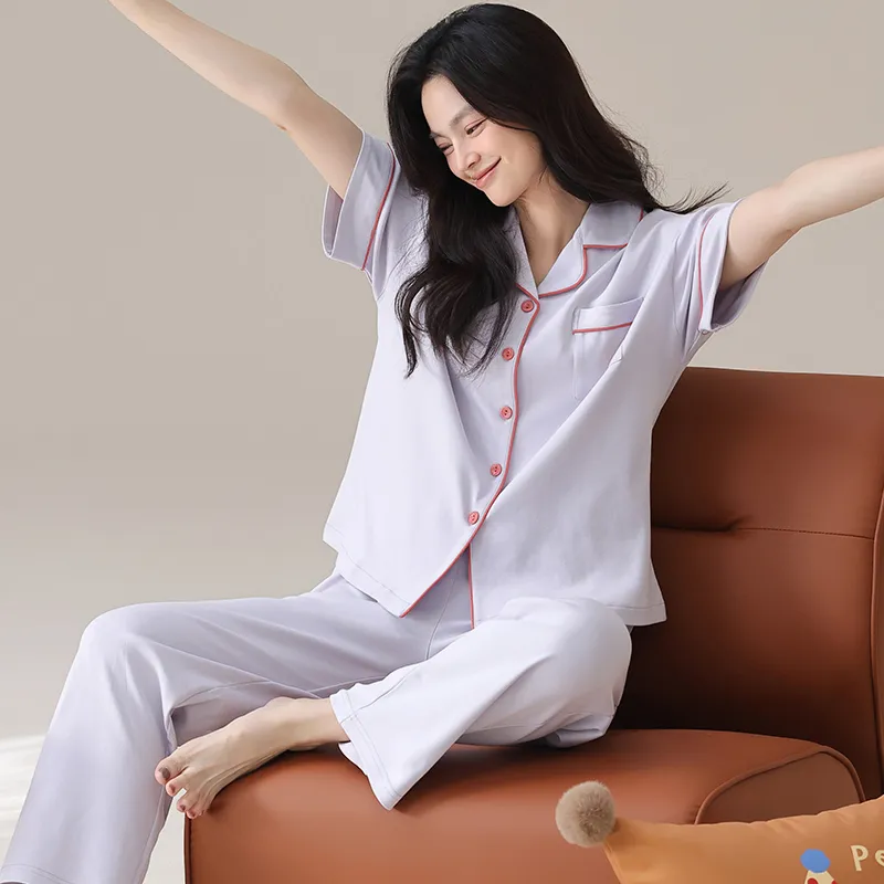 GOSO Pajama Set Women's Light Lavender-4