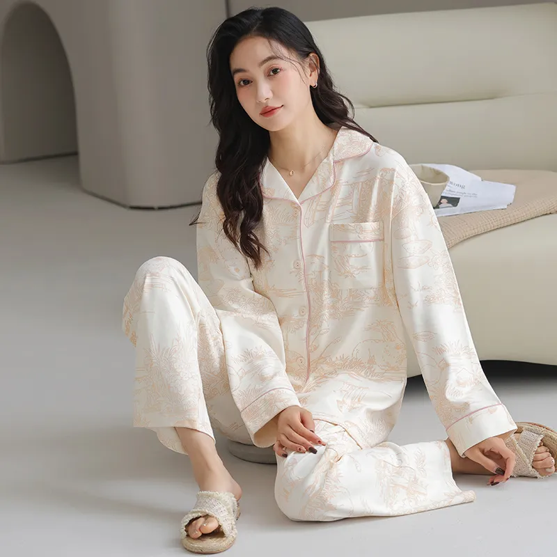 GOSO Pajama Set Women's Apricot-5