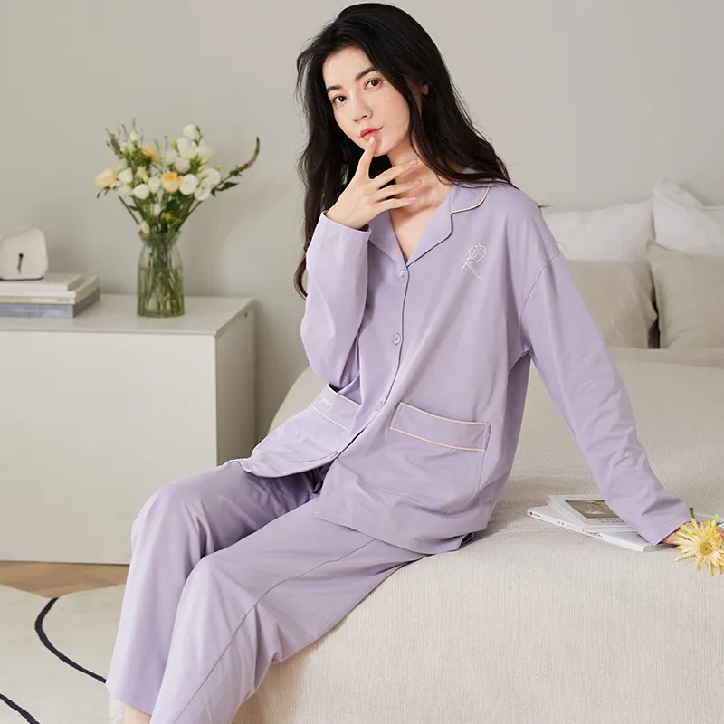 GOSO Pajama Set Women's Light Lavender-1