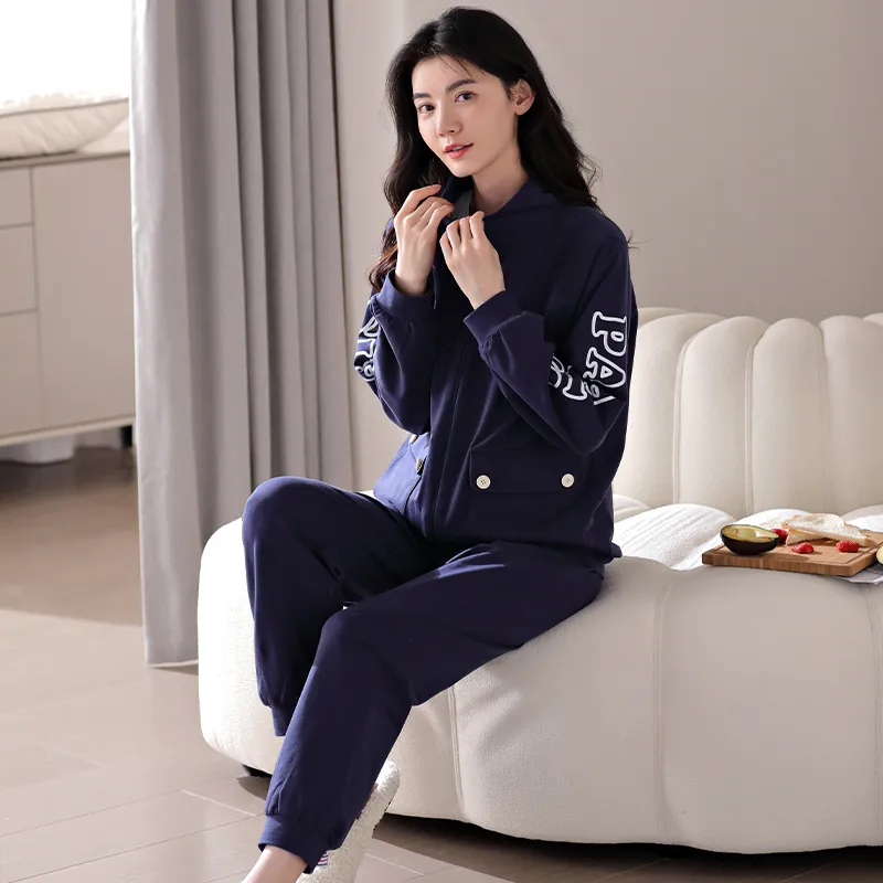 GOSO Pajama Set Women's Navy Blue-1
