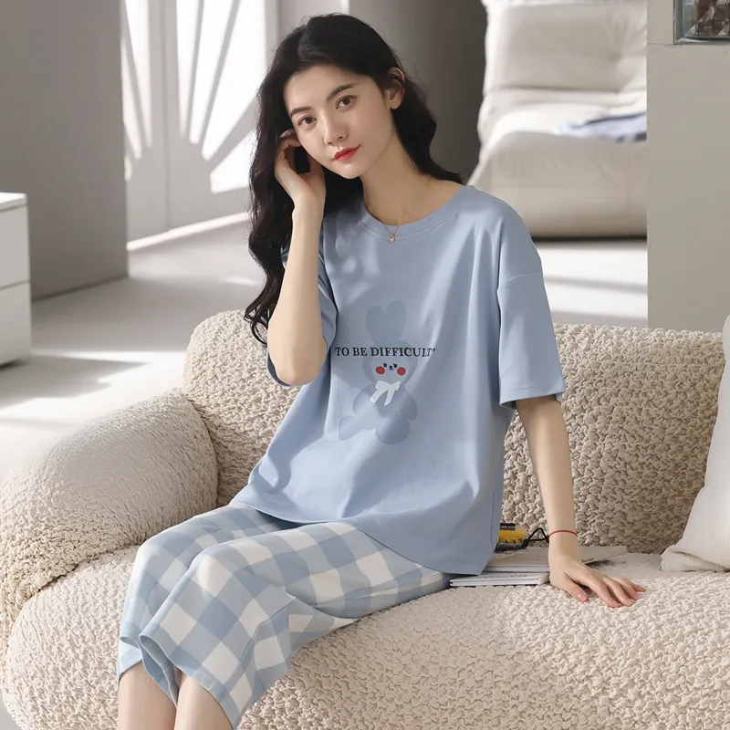 GOSO Pajama Set Women's Sky Blue-6