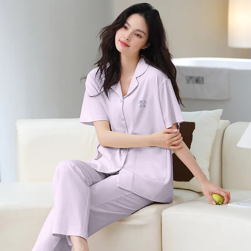 GOSO Pajama Set Women's Light Lavender-5