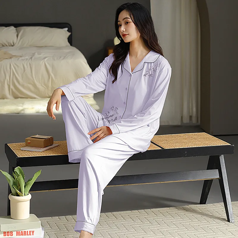 GOSO Pajama Set Women's Light Lavender-6