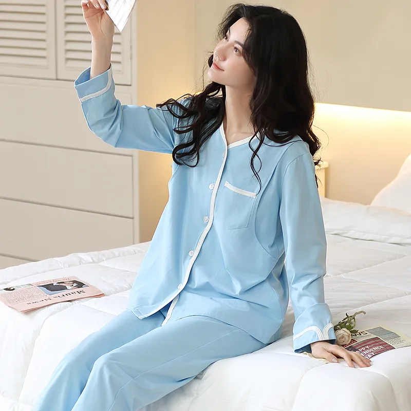 GOSO Pajama Set Women's Sky Blue-2