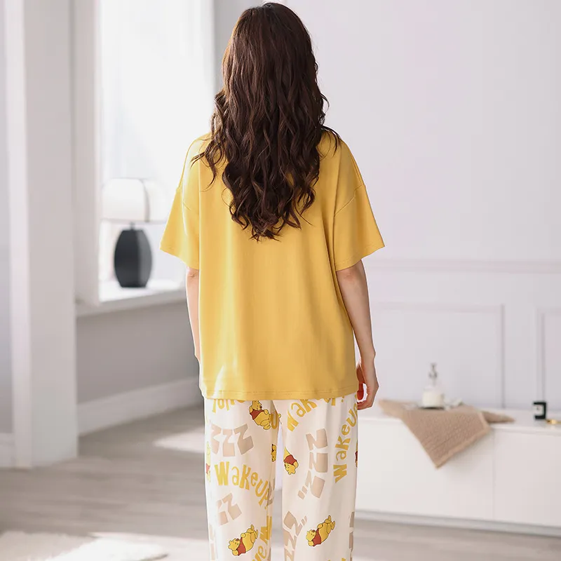 GOSO Pajama Set Women's Yellow Shades-1
