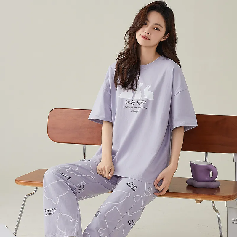 GOSO Pajama Set Women's Light Lavender-1